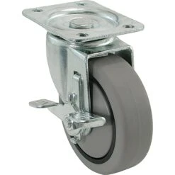 Shepherd Hardware 4 In. D Swivel Thermoplastic Rubber Over Polypropylene Hub Caster 250 Lb 1 Pk