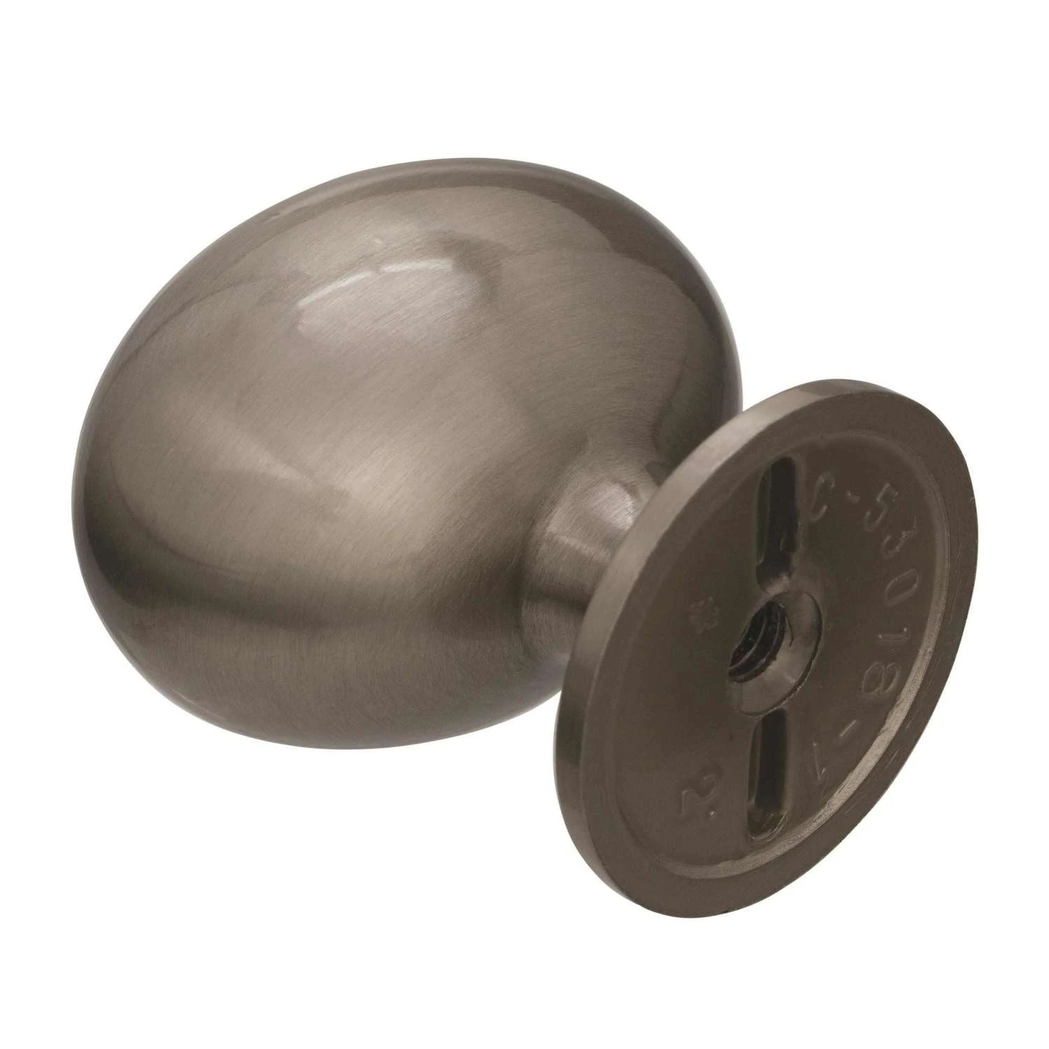 Amerock Allison Oval Cabinet Knob 1-3/8 In. D 1 In. Satin Nickel 10 Pk 7 Amerock Allison Oval Cabinet Knob 1-3/8 In. D 1 In. Satin Nickel 10 Pk - Image 5