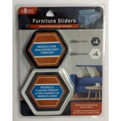 Jacent Assorted Plastic Floor Slide 8 Pk