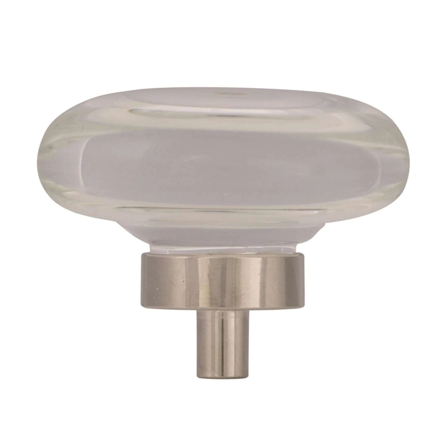 Amerock Glacio Round Cabinet Knob 1-3/4 In. D 1 In. Clear/Polished Nickel 1 Pk 7 Amerock Glacio Round Cabinet Knob 1-3/4 In. D 1 In. Clear/Polished Nickel 1 Pk - Image 5