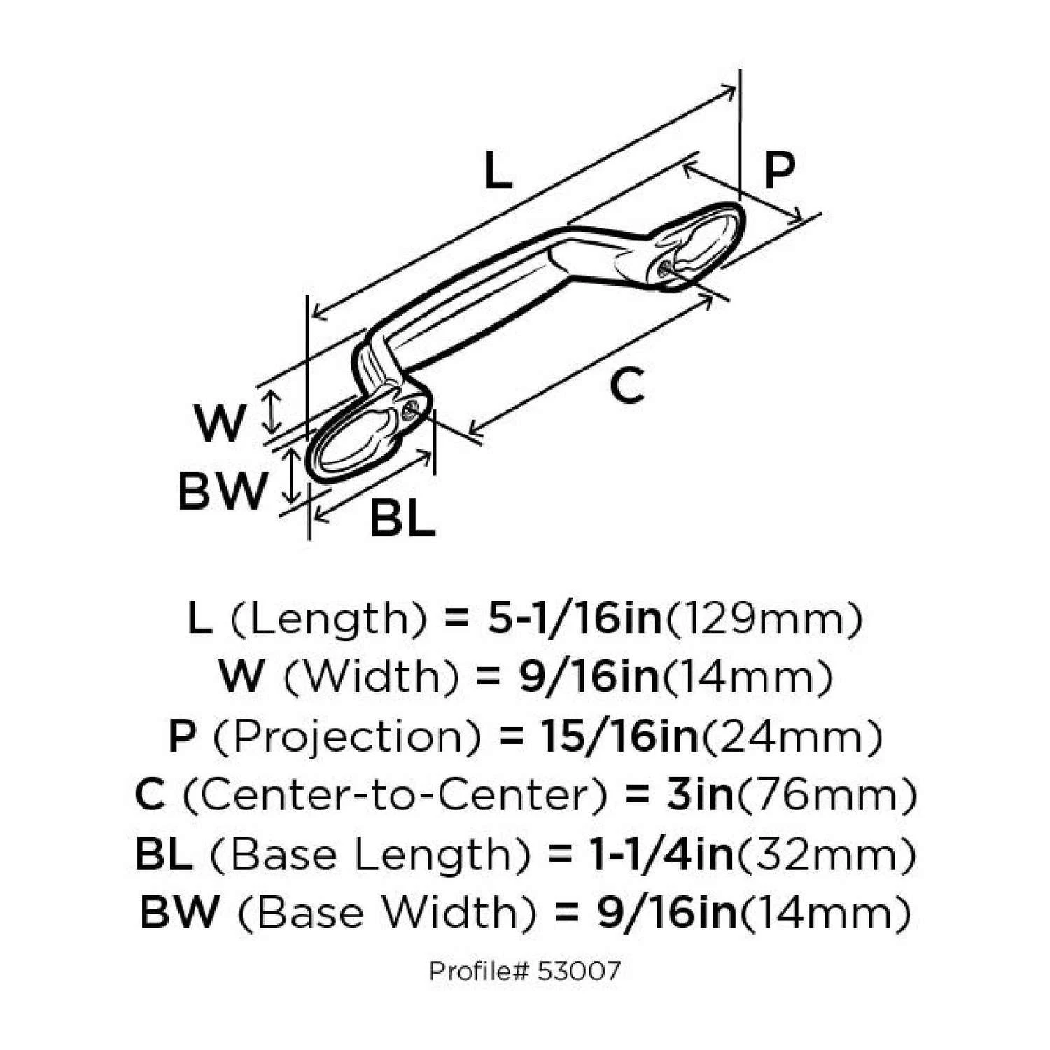 Amerock Allison Cabinet Pull 3 In. Satin Nickel 10 Pk 7 Amerock Allison Cabinet Pull 3 In. Satin Nickel 10 Pk - Image 5