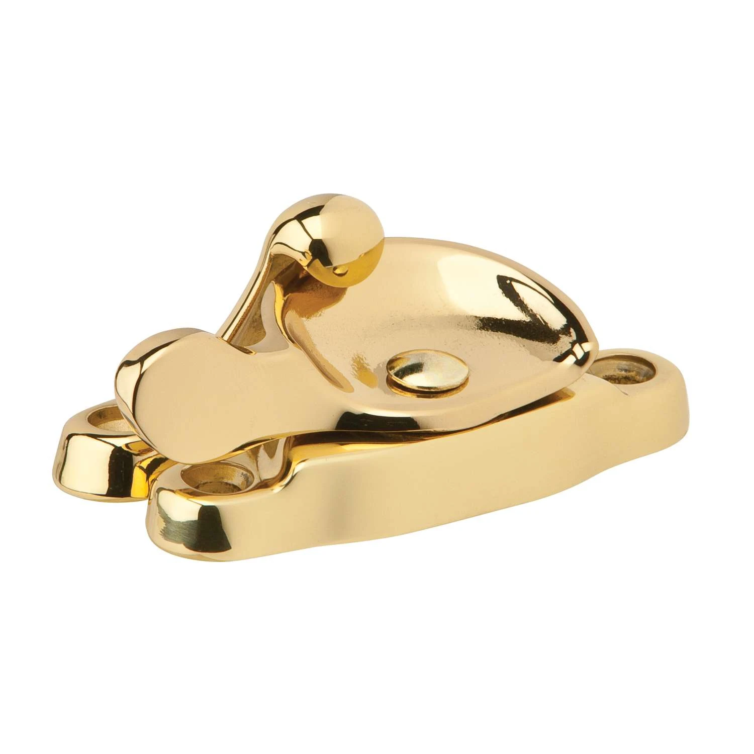 Ives Polished Brass Brass Window Lock 1 Pk 3 Ives Polished Brass Brass Window Lock 1 Pk