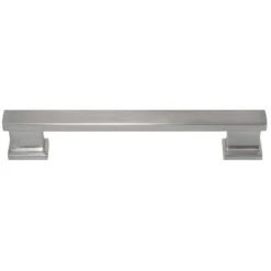 MNG Park Avenue Traditional Bar Cabinet Pull 8-13/16 In. Satin Nickel Silver 1 Pk