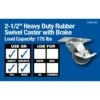 Softtouch 2.5 In. D Swivel Rubber Caster 175 Lb 1 Pk 1 Softtouch 2.5 In. D Swivel Rubber Caster 175 Lb 1 Pk -Supply Tools Market d3dd26c3 7c1c 451c 8b6f b6546aa76c33