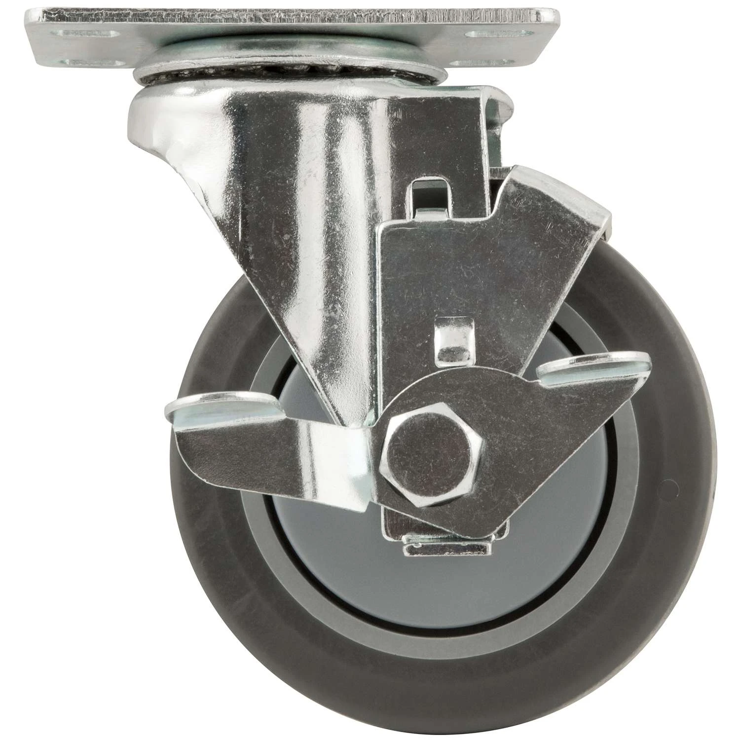 Titan 4 In. D Swivel Thermoplastic Rubber Caster 250 Lb 1 Pk 4 Titan 4 In. D Swivel Thermoplastic Rubber Caster 250 Lb 1 Pk - Image 2