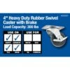Titan 4 In. D Swivel Rubber Caster 300 Lb 1 Pk 1 Titan 4 In. D Swivel Rubber Caster 300 Lb 1 Pk -Supply Tools Market da4f60c6 0db7 462c b1ff 693dd88252e0