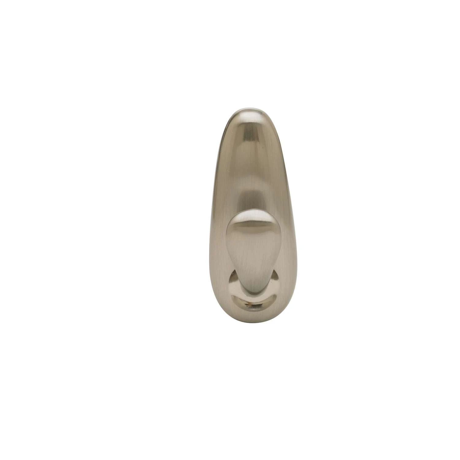 3M Command 3-1/4 In. L Brushed Nickel Metal Medium Hook 3 Lb. Cap. 1 Pk 4 3M Command 3-1/4 In. L Brushed Nickel Metal Medium Hook 3 Lb. Cap. 1 Pk - Image 2