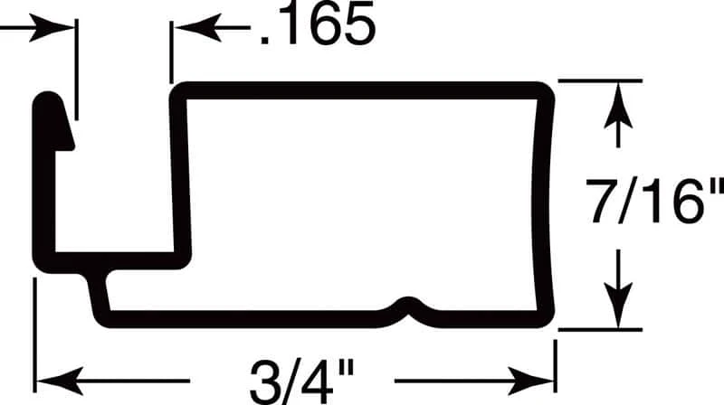 Prime-Line Tan Aluminum 7/16 In. W X 94 In. L Screen Frame 1 Pk 4 Prime-Line Tan Aluminum 7/16 In. W X 94 In. L Screen Frame 1 Pk - Image 2