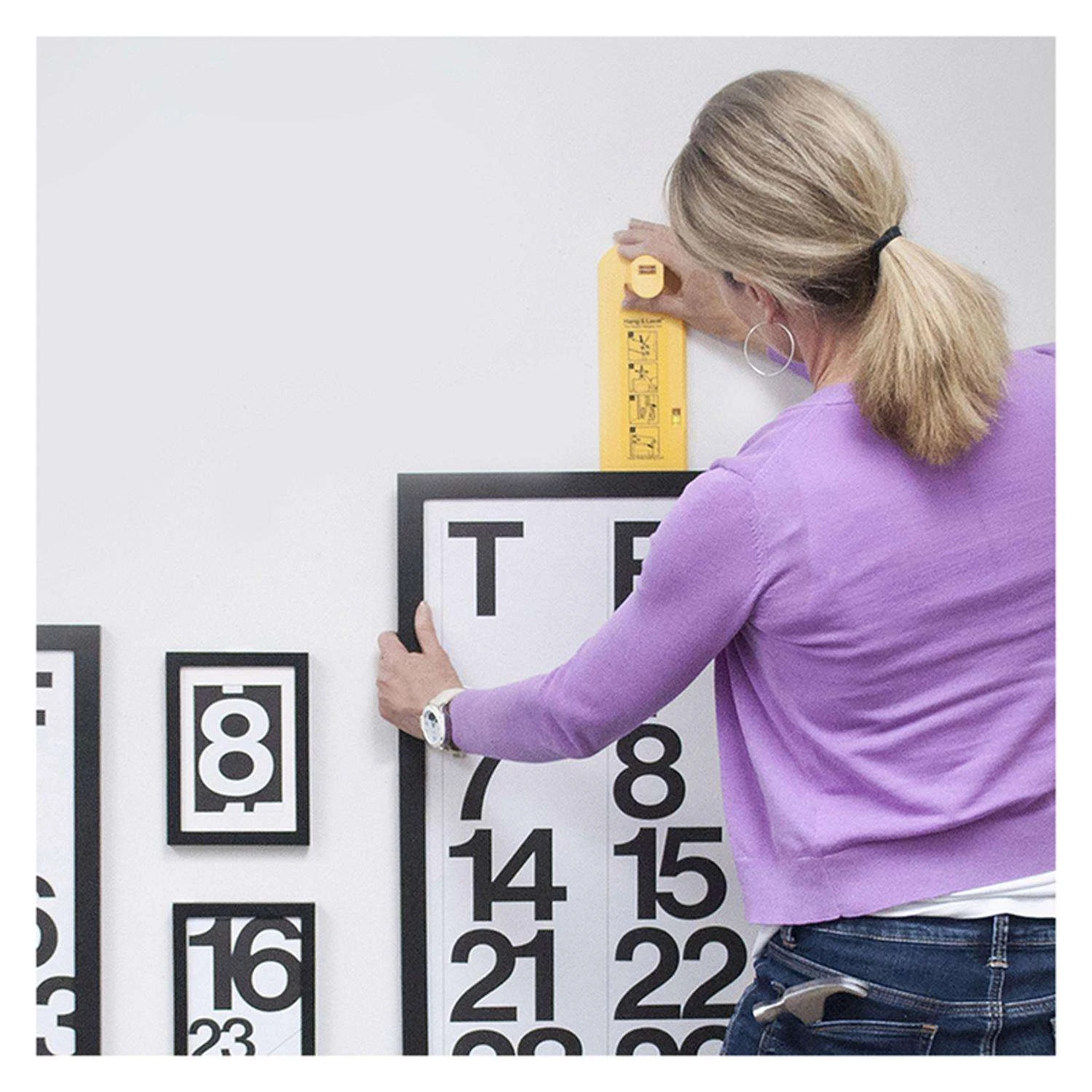 Hang And Level Yellow Hang And Level Picture Hanger 10 Lb 1 Each 9 Hang And Level Yellow Hang And Level Picture Hanger 10 Lb 1 Each - Image 7