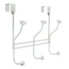 Amerock 9-5/16 In. L Silver Steel Medium Over The Door Multiple Hook 1 Pk