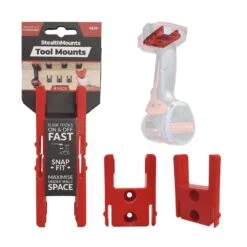 StealthMounts Red ABS Tool Holder 4 Pk