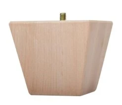 Waddell 3 In. H Contemporary Wood Bun Foot