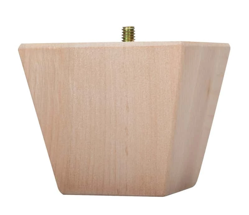 Waddell 3 In. H Contemporary Wood Bun Foot 3 Waddell 3 In. H Contemporary Wood Bun Foot